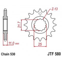 Predné kolečko JTF580